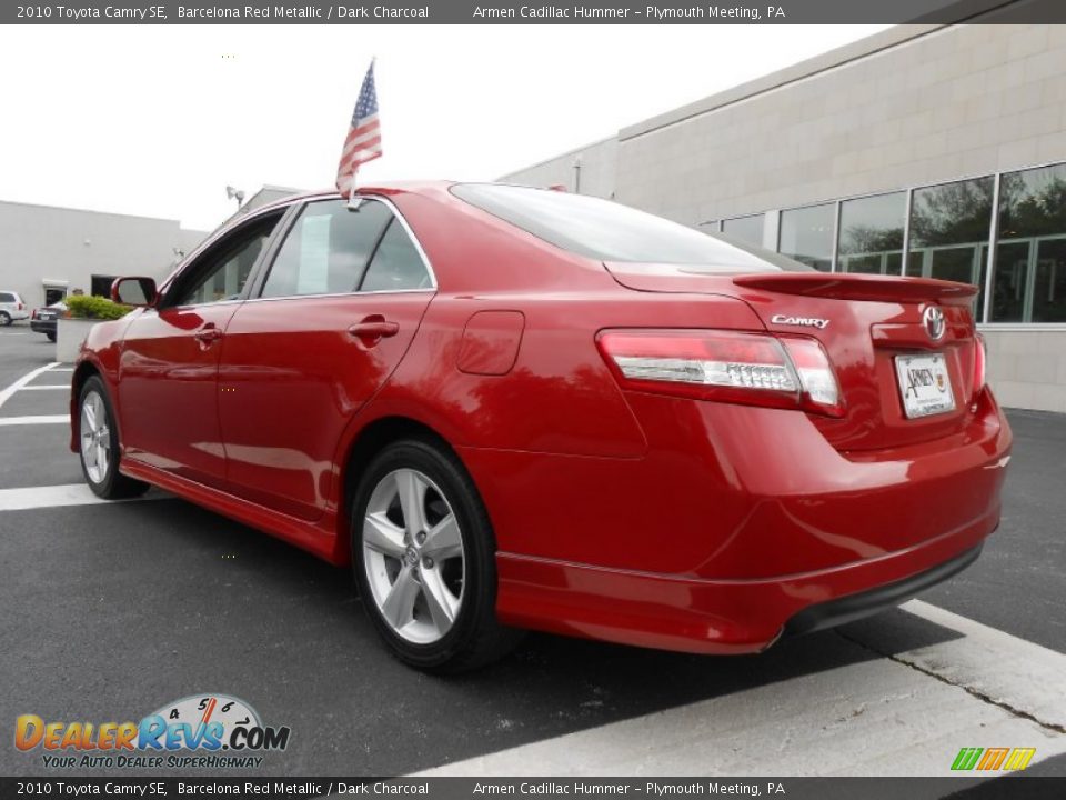 2010 Toyota Camry SE Barcelona Red Metallic / Dark Charcoal Photo #7