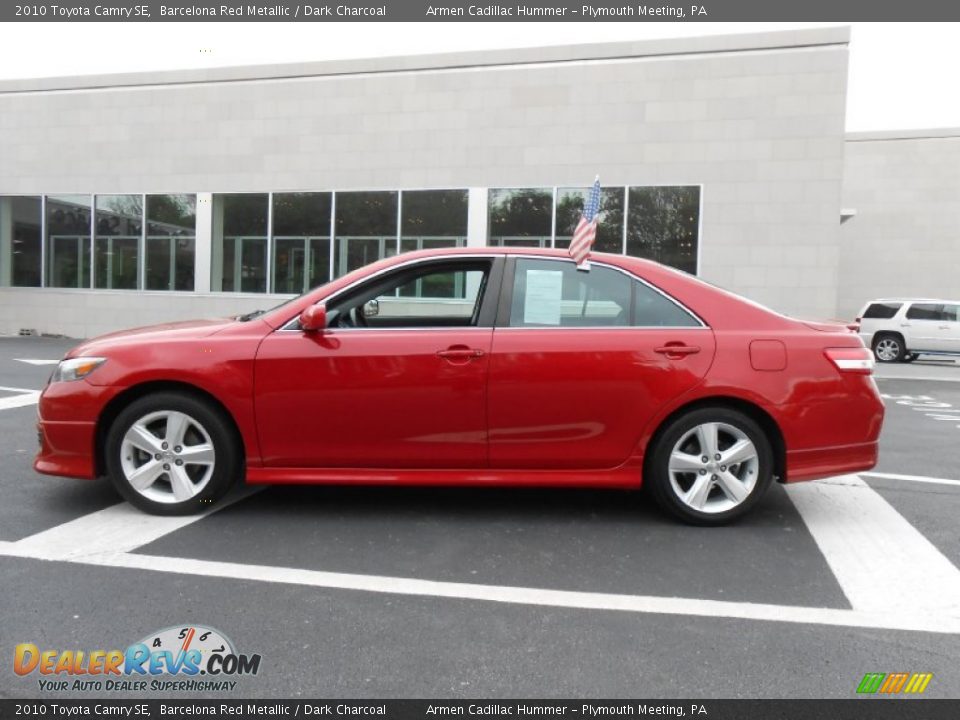 2010 Toyota Camry SE Barcelona Red Metallic / Dark Charcoal Photo #8