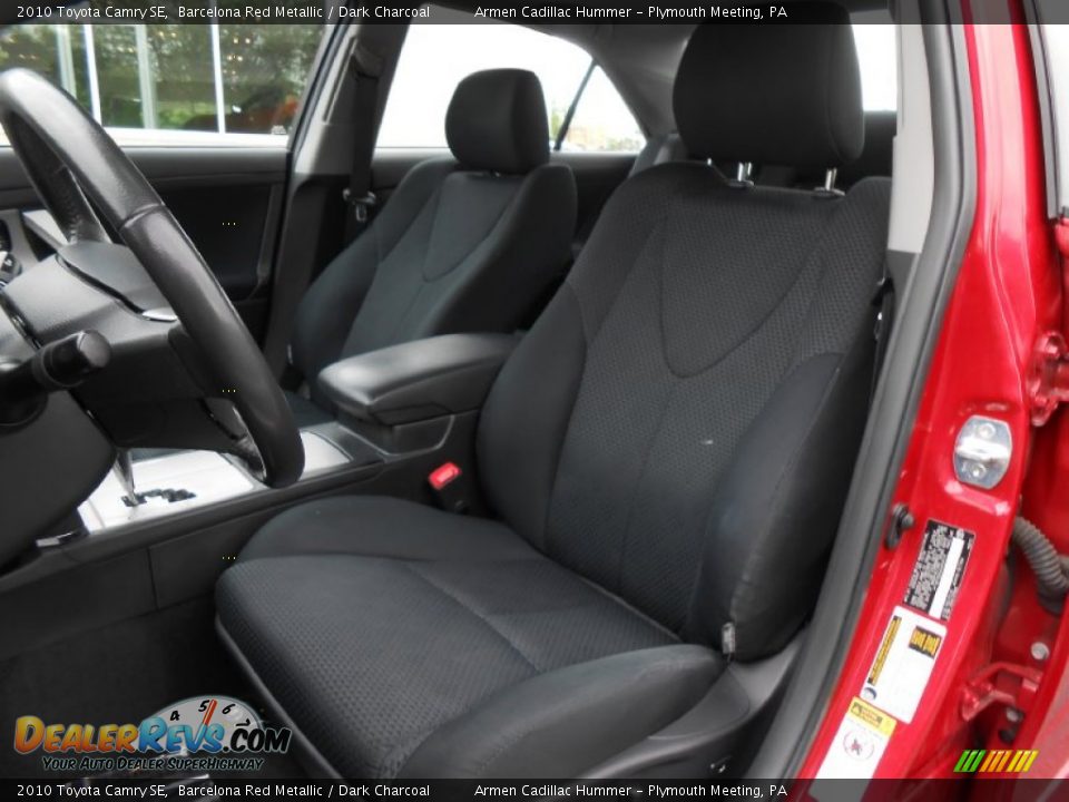 2010 Toyota Camry SE Barcelona Red Metallic / Dark Charcoal Photo #11