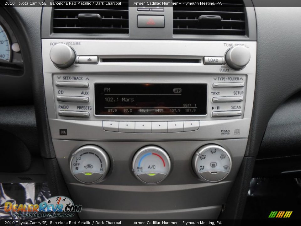 2010 Toyota Camry SE Barcelona Red Metallic / Dark Charcoal Photo #23