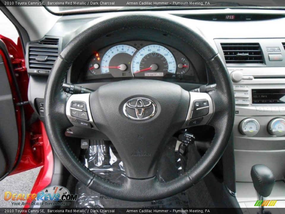 2010 Toyota Camry SE Barcelona Red Metallic / Dark Charcoal Photo #24