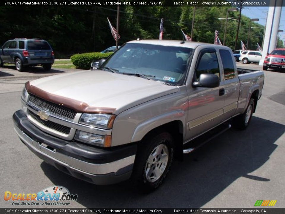 2004 Chevrolet Silverado 1500 Z71 Extended Cab 4x4 Sandstone Metallic / Medium Gray Photo #4