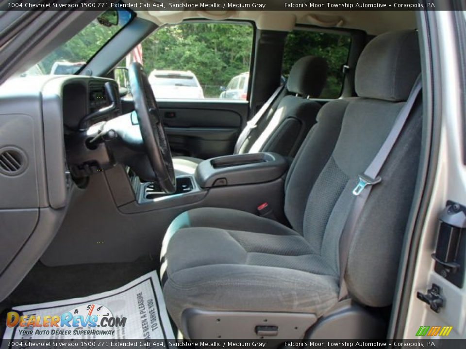 2004 Chevrolet Silverado 1500 Z71 Extended Cab 4x4 Sandstone Metallic / Medium Gray Photo #11