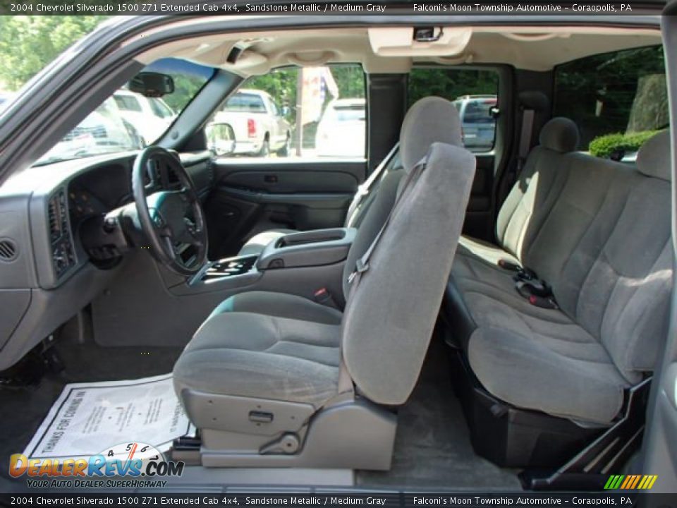 2004 Chevrolet Silverado 1500 Z71 Extended Cab 4x4 Sandstone Metallic / Medium Gray Photo #15