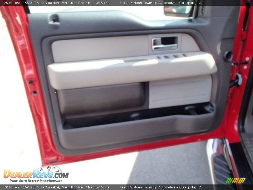 2010 Ford F150 XLT SuperCab 4x4 Vermillion Red / Medium Stone Photo #12
