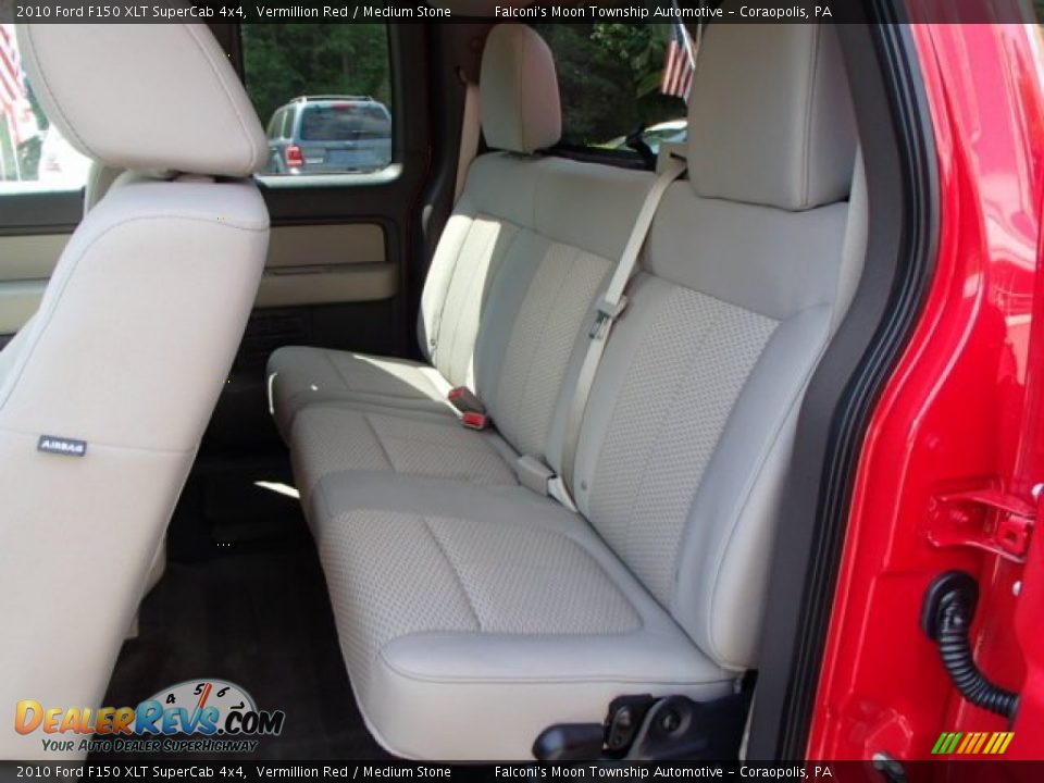 2010 Ford F150 XLT SuperCab 4x4 Vermillion Red / Medium Stone Photo #13