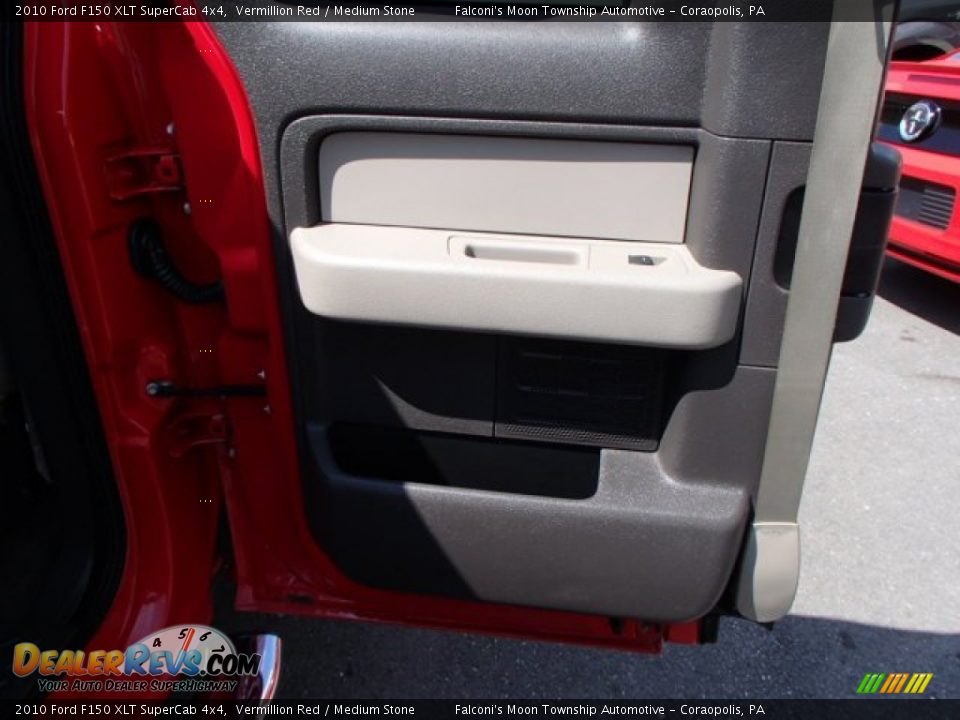 2010 Ford F150 XLT SuperCab 4x4 Vermillion Red / Medium Stone Photo #14