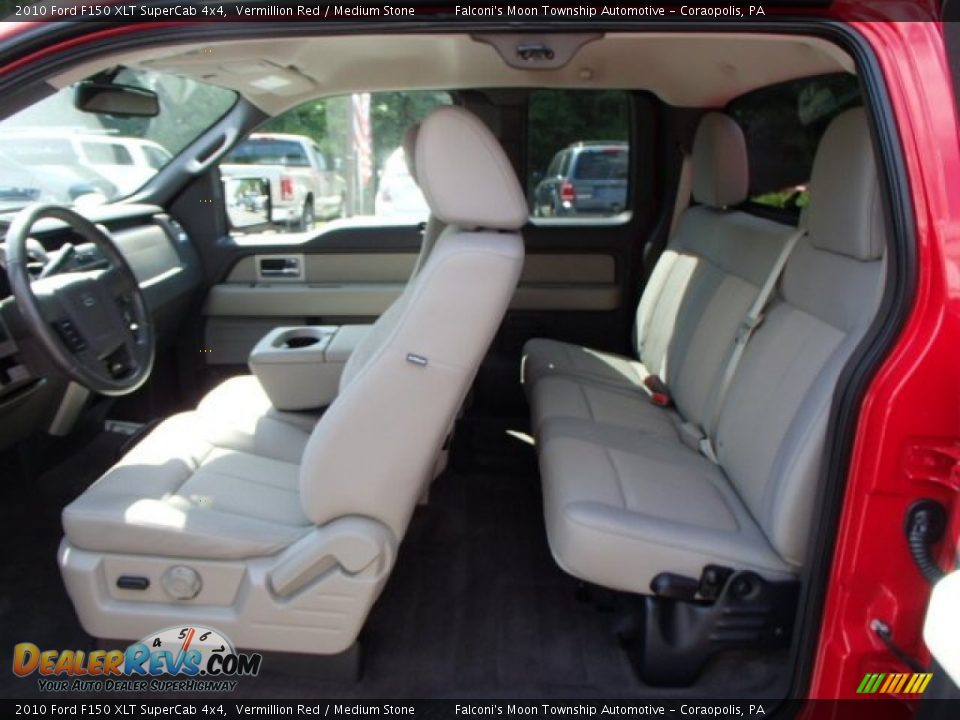 2010 Ford F150 XLT SuperCab 4x4 Vermillion Red / Medium Stone Photo #15