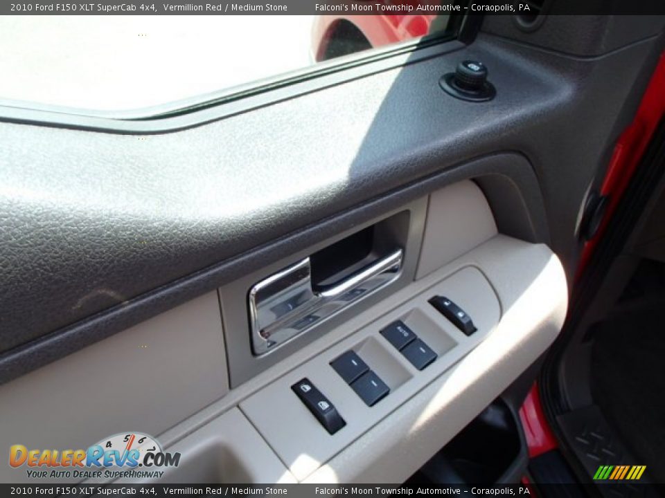2010 Ford F150 XLT SuperCab 4x4 Vermillion Red / Medium Stone Photo #16