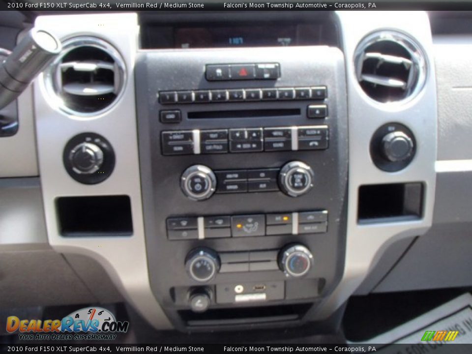 2010 Ford F150 XLT SuperCab 4x4 Vermillion Red / Medium Stone Photo #18