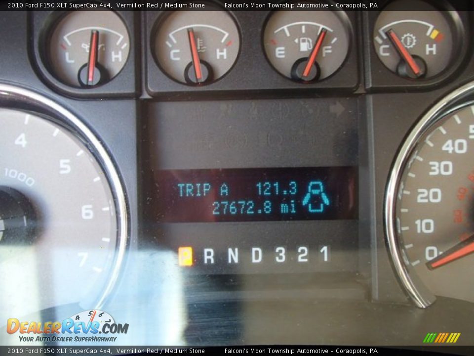 2010 Ford F150 XLT SuperCab 4x4 Vermillion Red / Medium Stone Photo #24