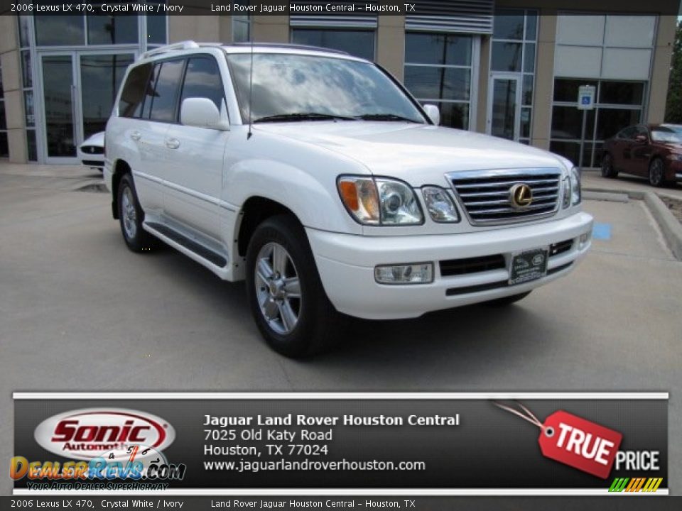 2006 Lexus LX 470 Crystal White / Ivory Photo #1