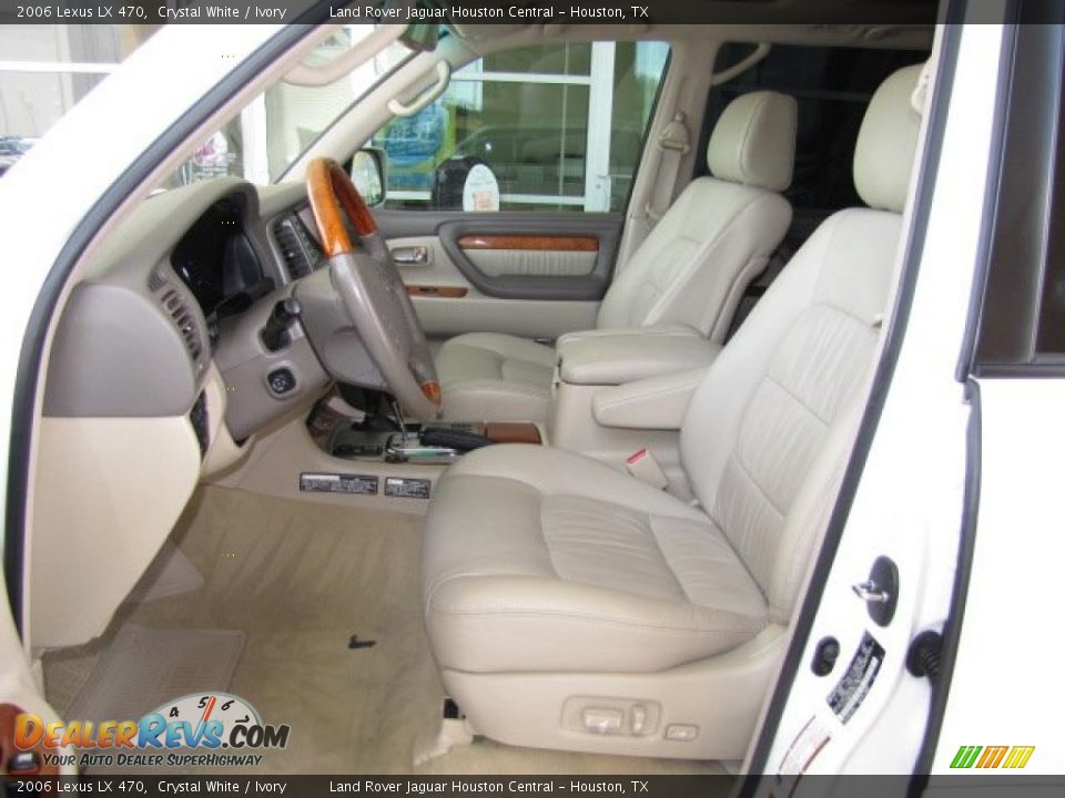 2006 Lexus LX 470 Crystal White / Ivory Photo #2