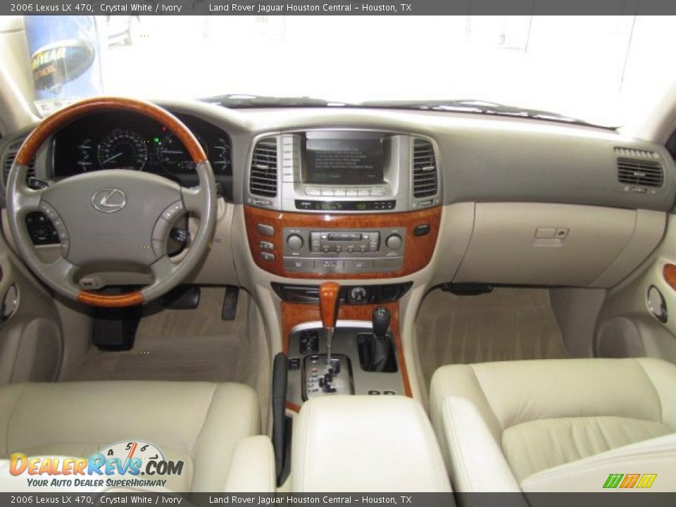 2006 Lexus LX 470 Crystal White / Ivory Photo #3