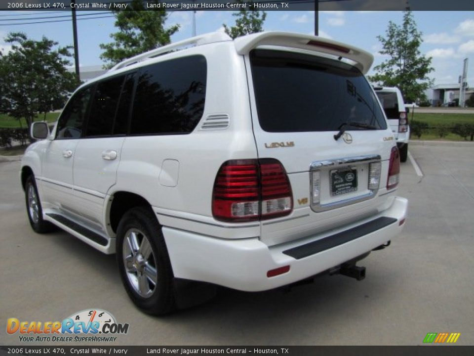 2006 Lexus LX 470 Crystal White / Ivory Photo #8