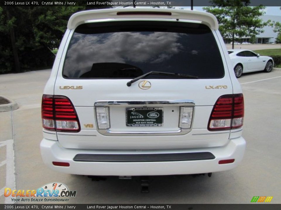 2006 Lexus LX 470 Crystal White / Ivory Photo #9