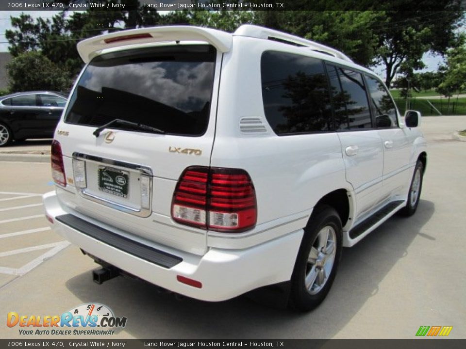 2006 Lexus LX 470 Crystal White / Ivory Photo #10