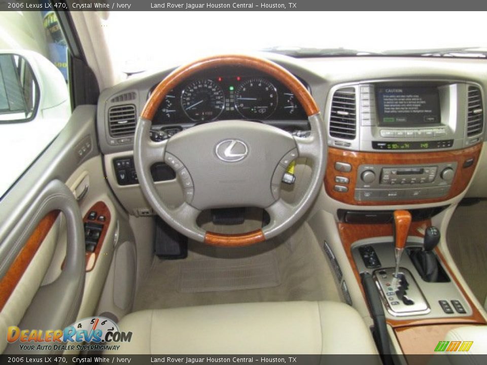 2006 Lexus LX 470 Crystal White / Ivory Photo #13