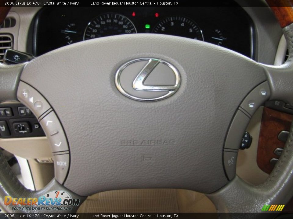 2006 Lexus LX 470 Crystal White / Ivory Photo #14