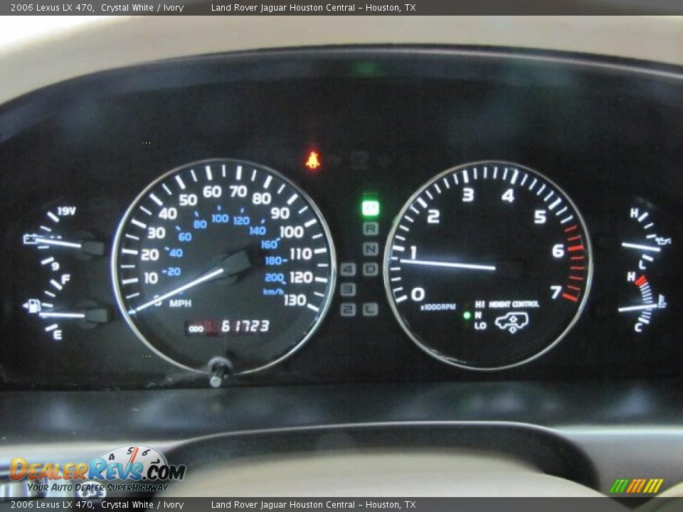 2006 Lexus LX 470 Crystal White / Ivory Photo #15