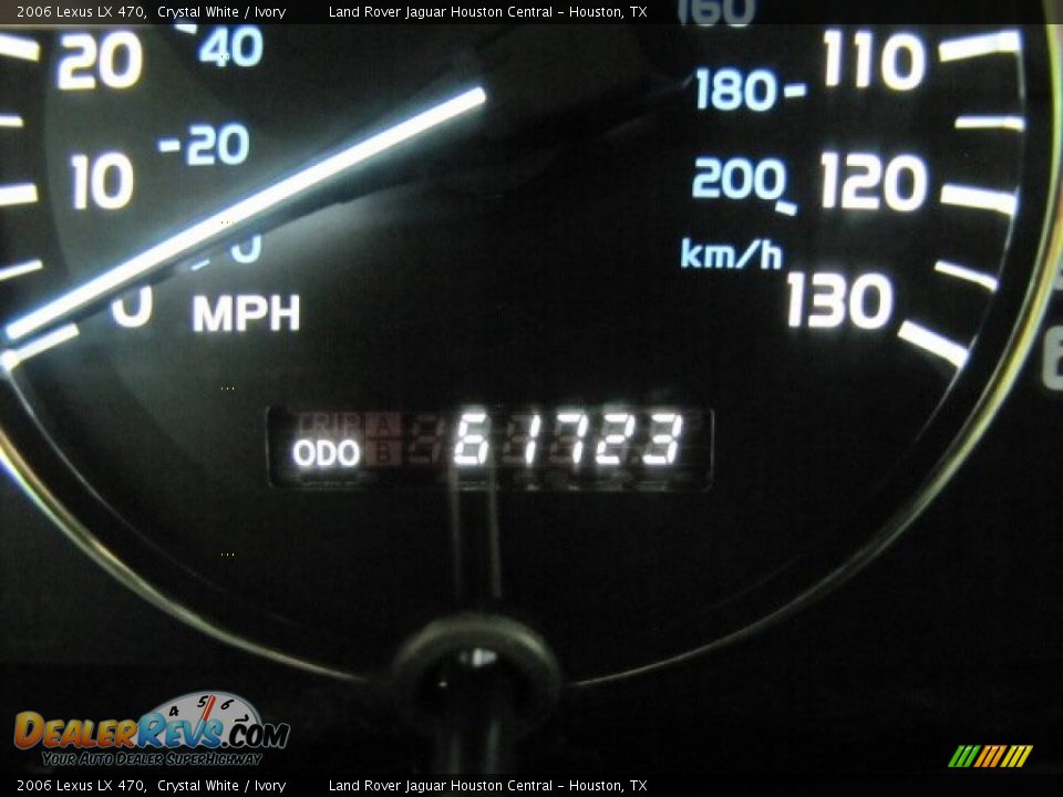 2006 Lexus LX 470 Crystal White / Ivory Photo #16