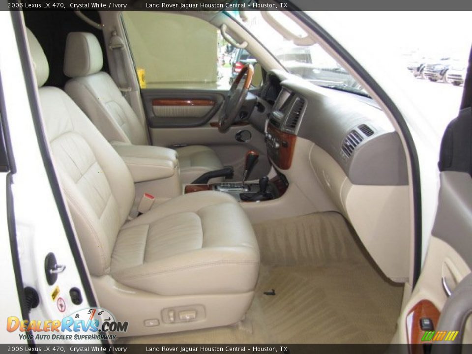 2006 Lexus LX 470 Crystal White / Ivory Photo #22