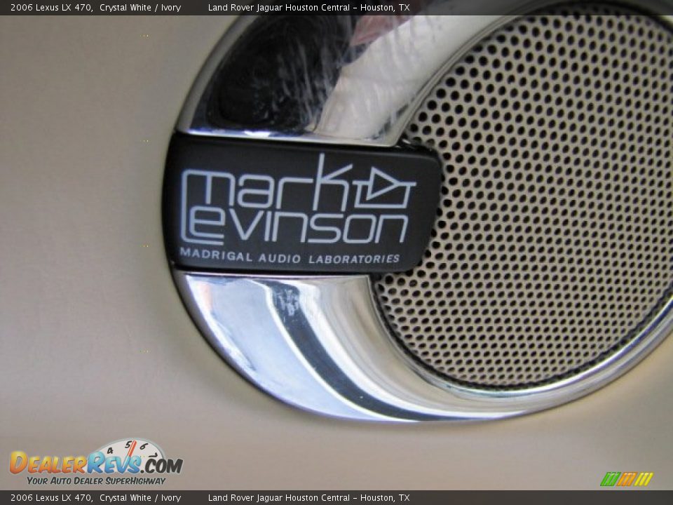 2006 Lexus LX 470 Crystal White / Ivory Photo #36