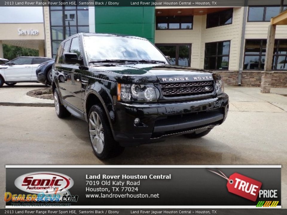 2013 Land Rover Range Rover Sport HSE Santorini Black / Ebony Photo #1
