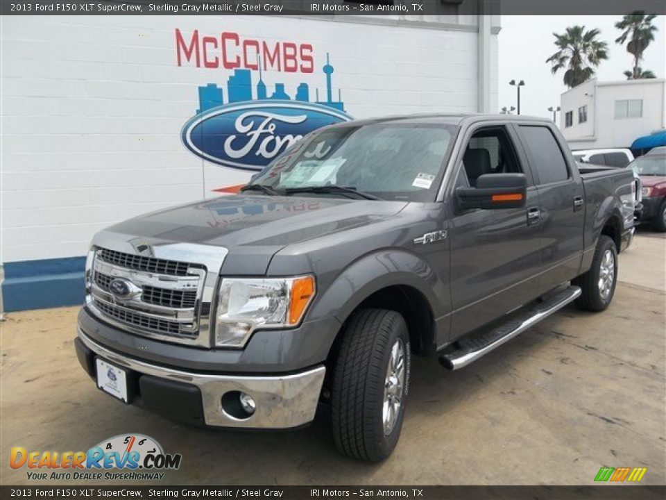 2013 Ford F150 XLT SuperCrew Sterling Gray Metallic / Steel Gray Photo #2