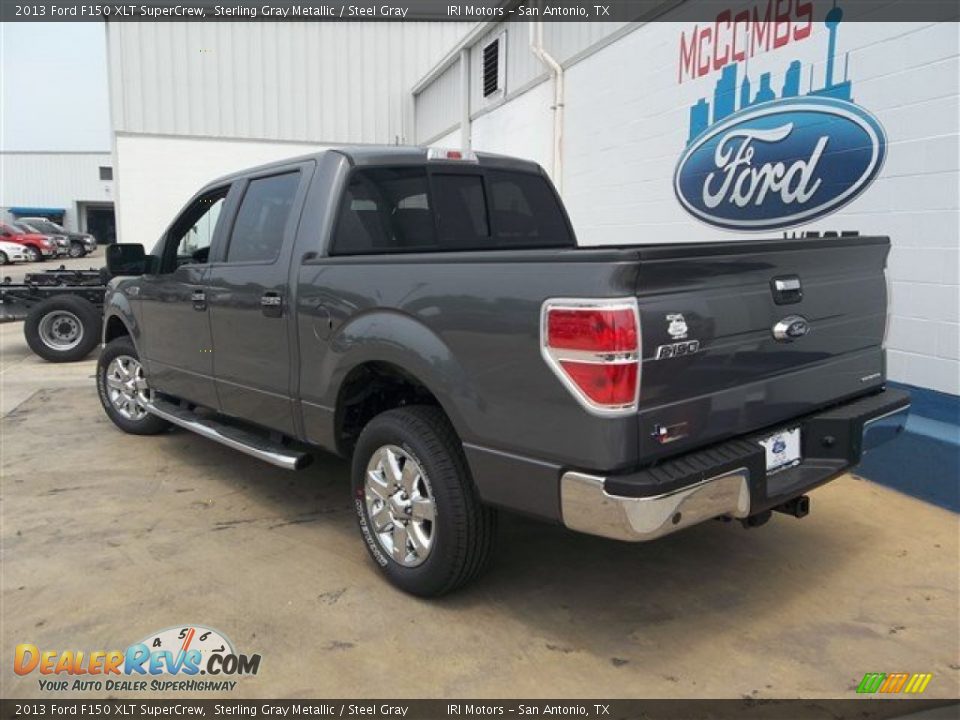 2013 Ford F150 XLT SuperCrew Sterling Gray Metallic / Steel Gray Photo #4