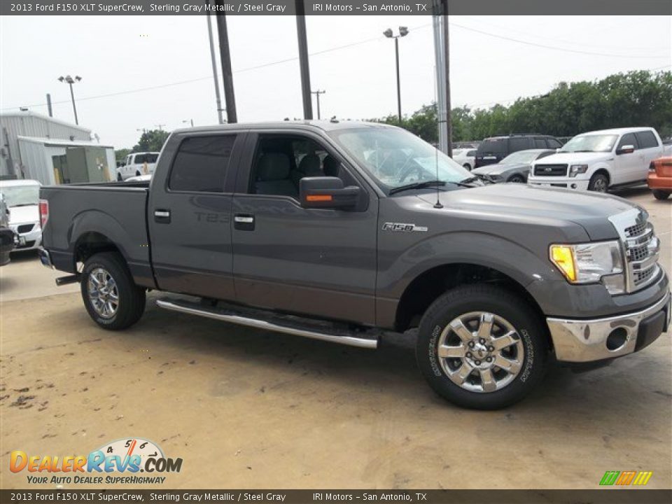 2013 Ford F150 XLT SuperCrew Sterling Gray Metallic / Steel Gray Photo #9