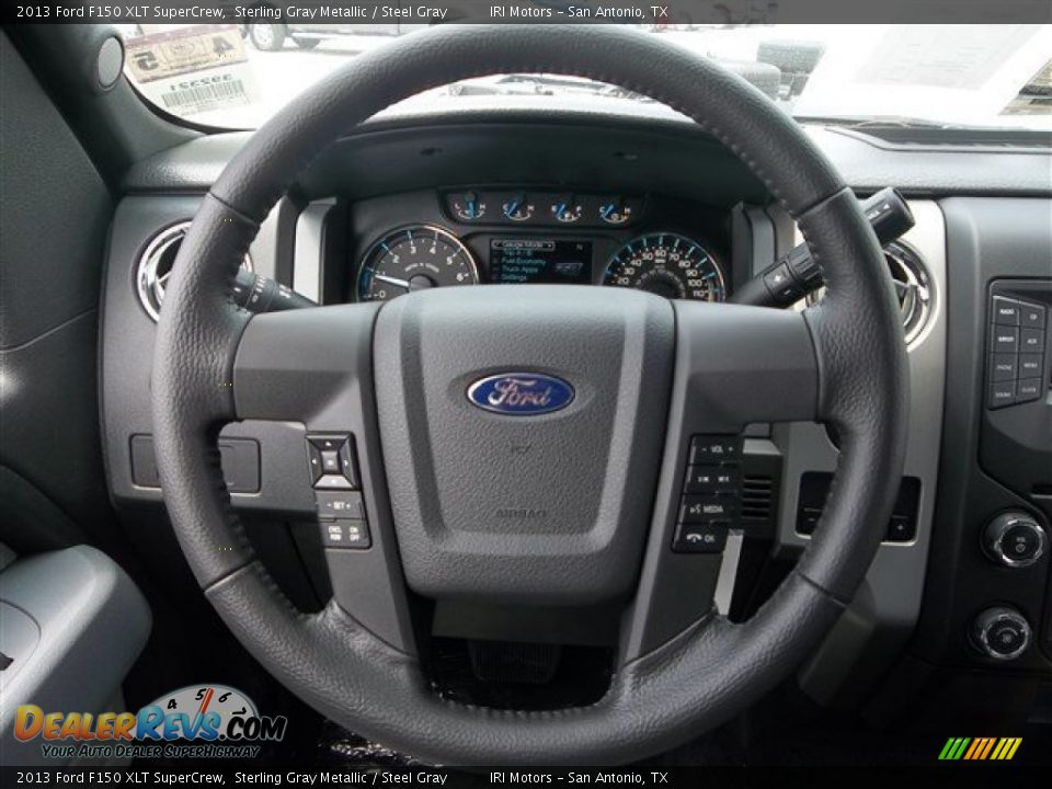 2013 Ford F150 XLT SuperCrew Sterling Gray Metallic / Steel Gray Photo #17