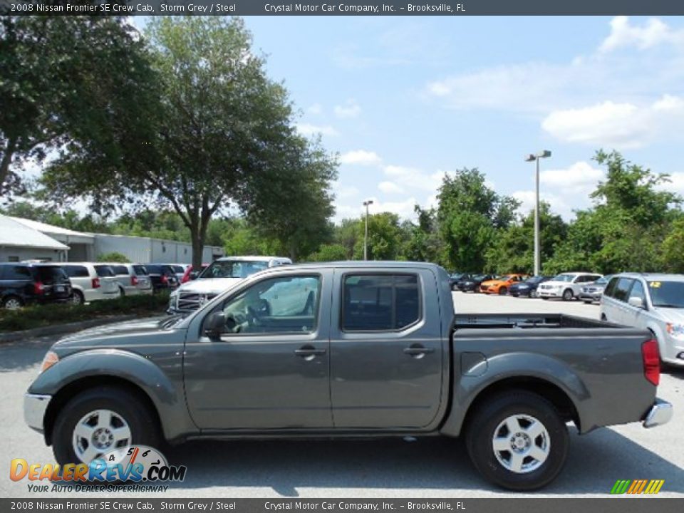 2008 Nissan Frontier SE Crew Cab Storm Grey / Steel Photo #2