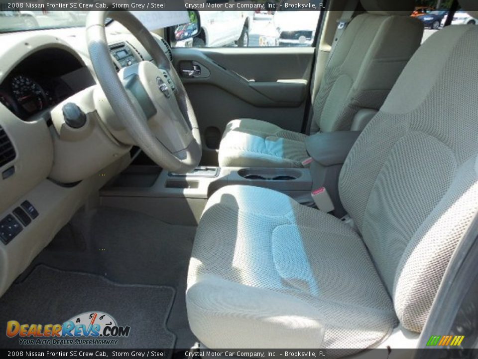 2008 Nissan Frontier SE Crew Cab Storm Grey / Steel Photo #4