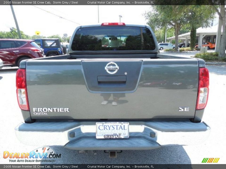 2008 Nissan Frontier SE Crew Cab Storm Grey / Steel Photo #7