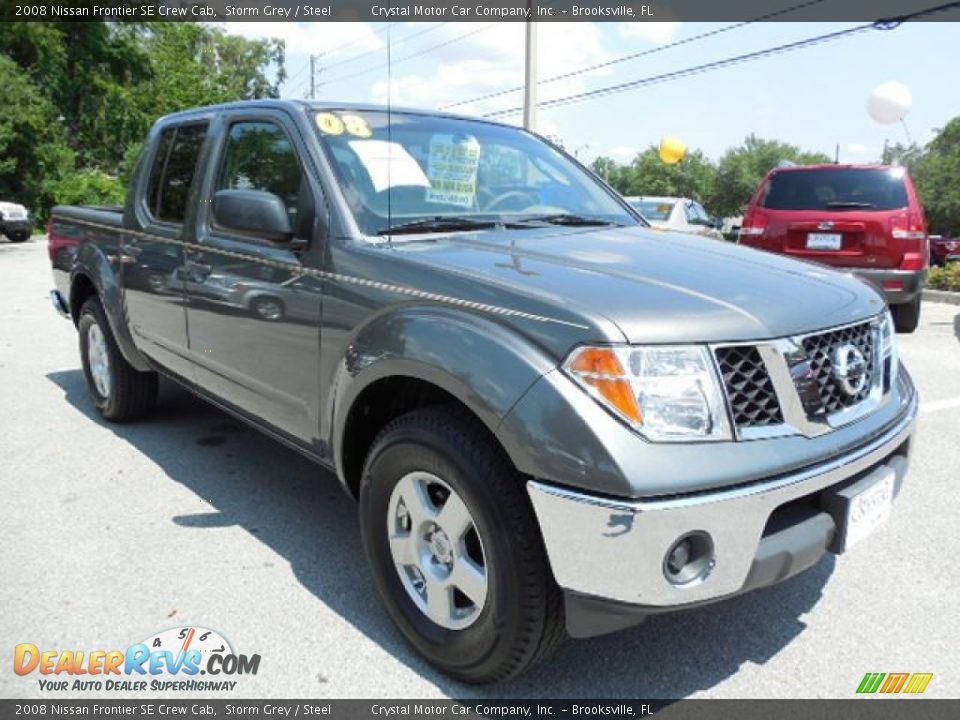 2008 Nissan Frontier SE Crew Cab Storm Grey / Steel Photo #10