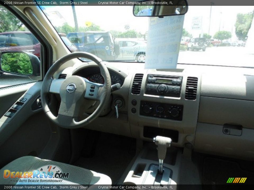 2008 Nissan Frontier SE Crew Cab Storm Grey / Steel Photo #11