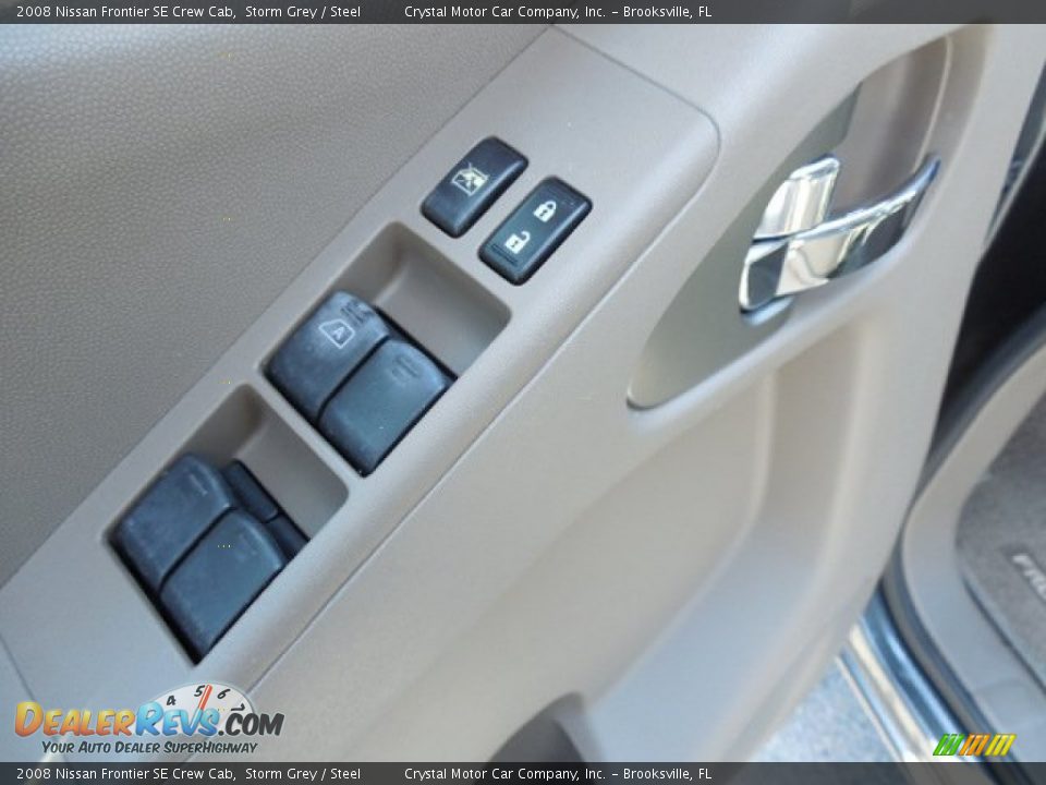 2008 Nissan Frontier SE Crew Cab Storm Grey / Steel Photo #17
