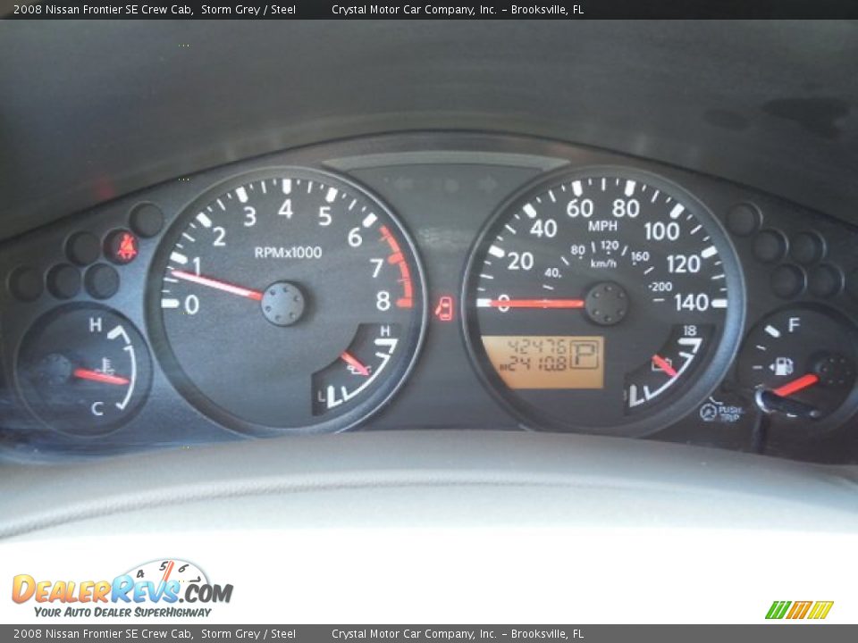 2008 Nissan Frontier SE Crew Cab Storm Grey / Steel Photo #18