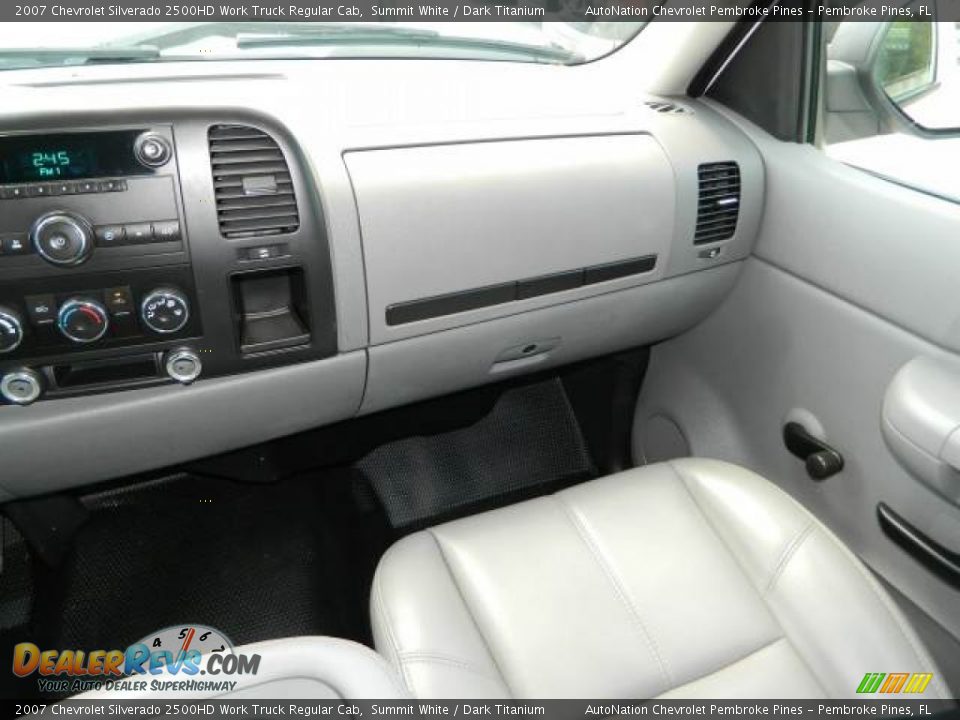 2007 Chevrolet Silverado 2500HD Work Truck Regular Cab Summit White / Dark Titanium Photo #11