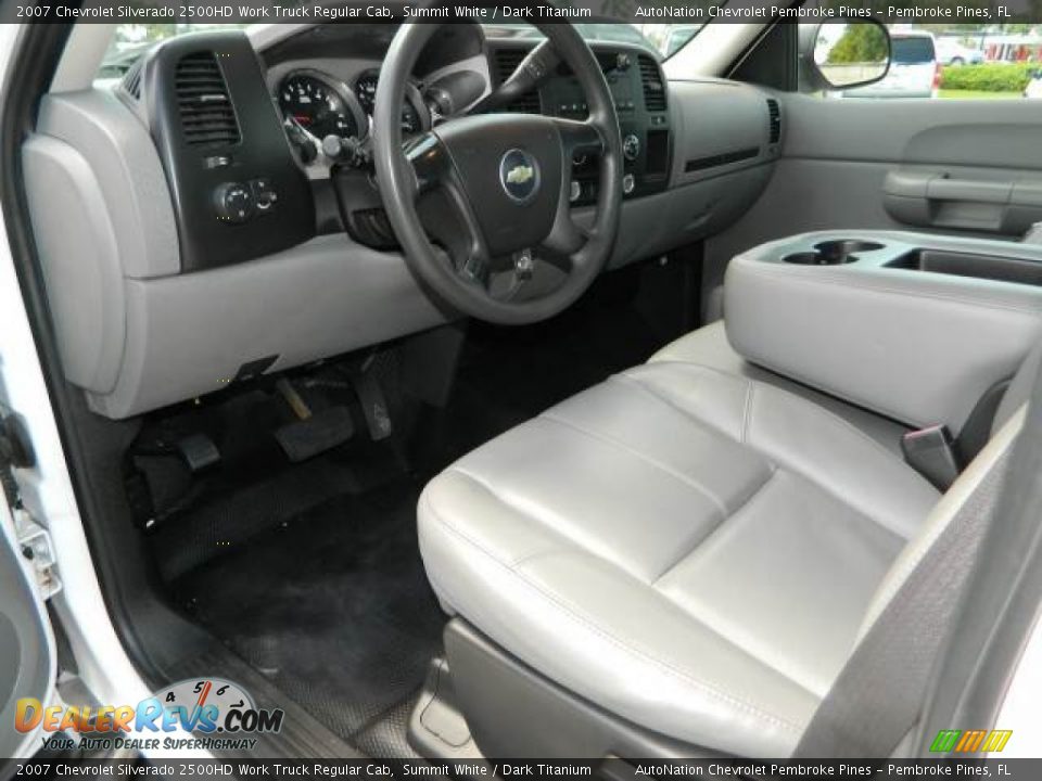 2007 Chevrolet Silverado 2500HD Work Truck Regular Cab Summit White / Dark Titanium Photo #12