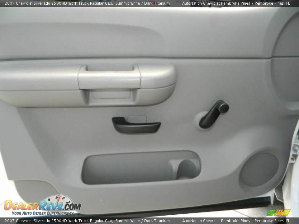 2007 Chevrolet Silverado 2500HD Work Truck Regular Cab Summit White / Dark Titanium Photo #13