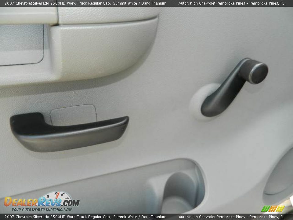 2007 Chevrolet Silverado 2500HD Work Truck Regular Cab Summit White / Dark Titanium Photo #14