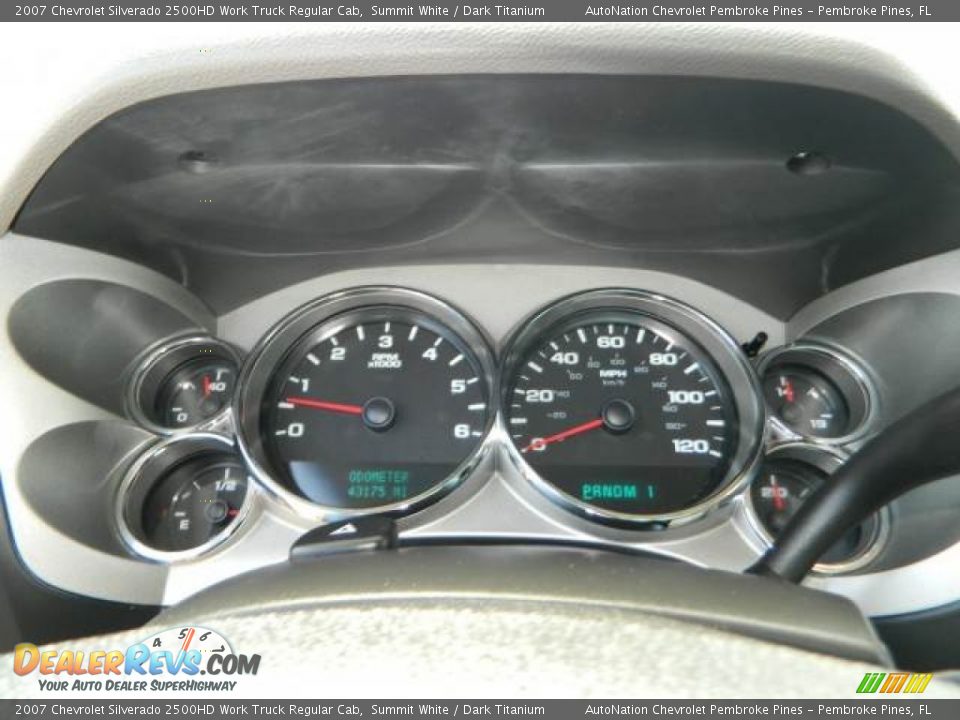 2007 Chevrolet Silverado 2500HD Work Truck Regular Cab Summit White / Dark Titanium Photo #16