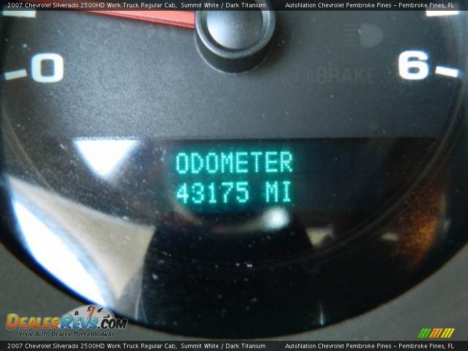 2007 Chevrolet Silverado 2500HD Work Truck Regular Cab Summit White / Dark Titanium Photo #17