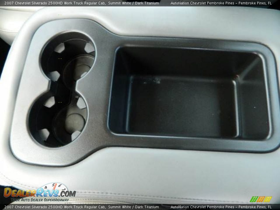 2007 Chevrolet Silverado 2500HD Work Truck Regular Cab Summit White / Dark Titanium Photo #23