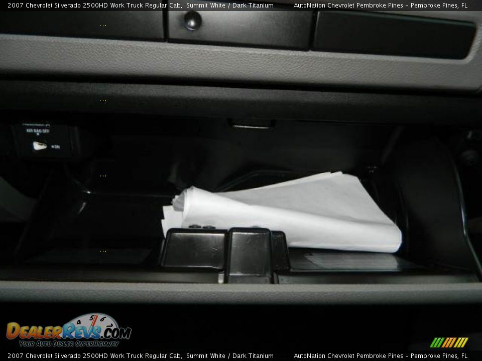 2007 Chevrolet Silverado 2500HD Work Truck Regular Cab Summit White / Dark Titanium Photo #25