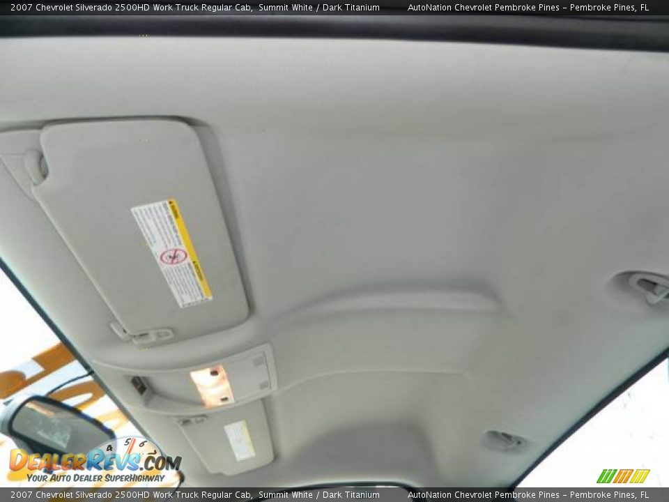 2007 Chevrolet Silverado 2500HD Work Truck Regular Cab Summit White / Dark Titanium Photo #26