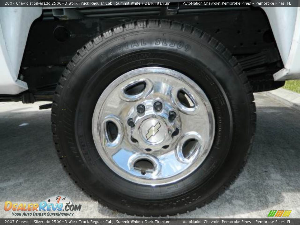2007 Chevrolet Silverado 2500HD Work Truck Regular Cab Summit White / Dark Titanium Photo #28