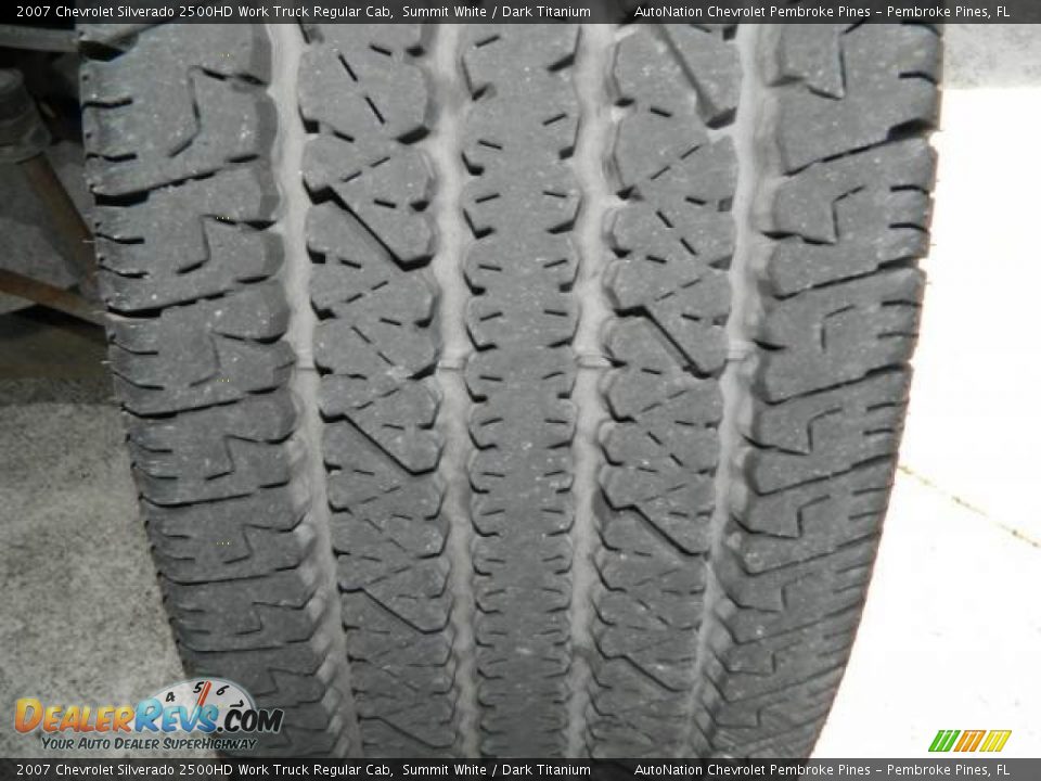 2007 Chevrolet Silverado 2500HD Work Truck Regular Cab Summit White / Dark Titanium Photo #29